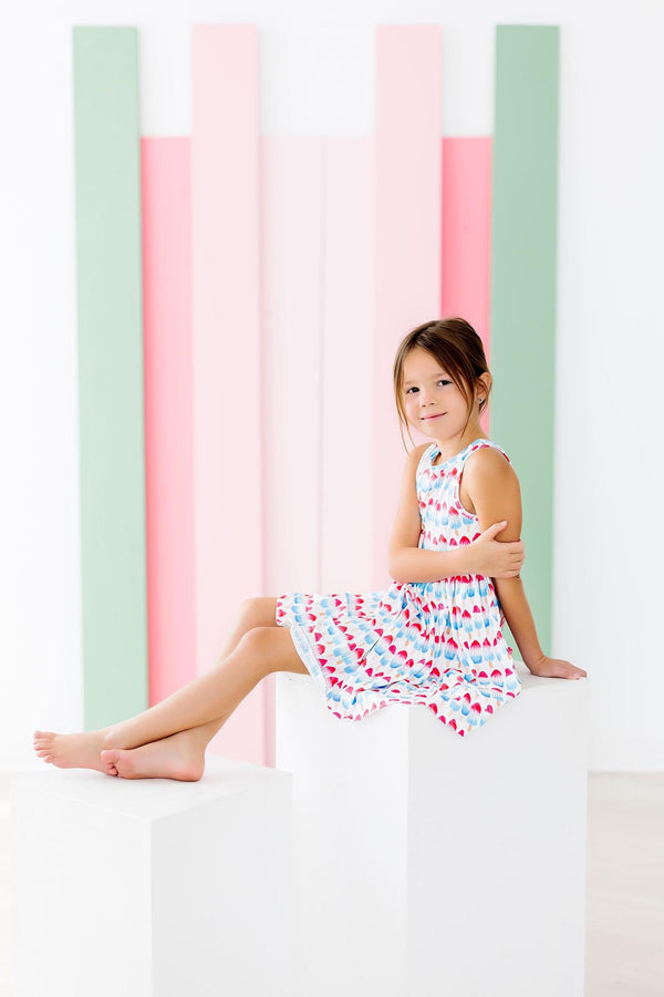 red-white-cute-tank-twirl-dress Mila &  Rose - Sophia's Style-Red, White & Cute Tank Twirl Dress-6-12M--1